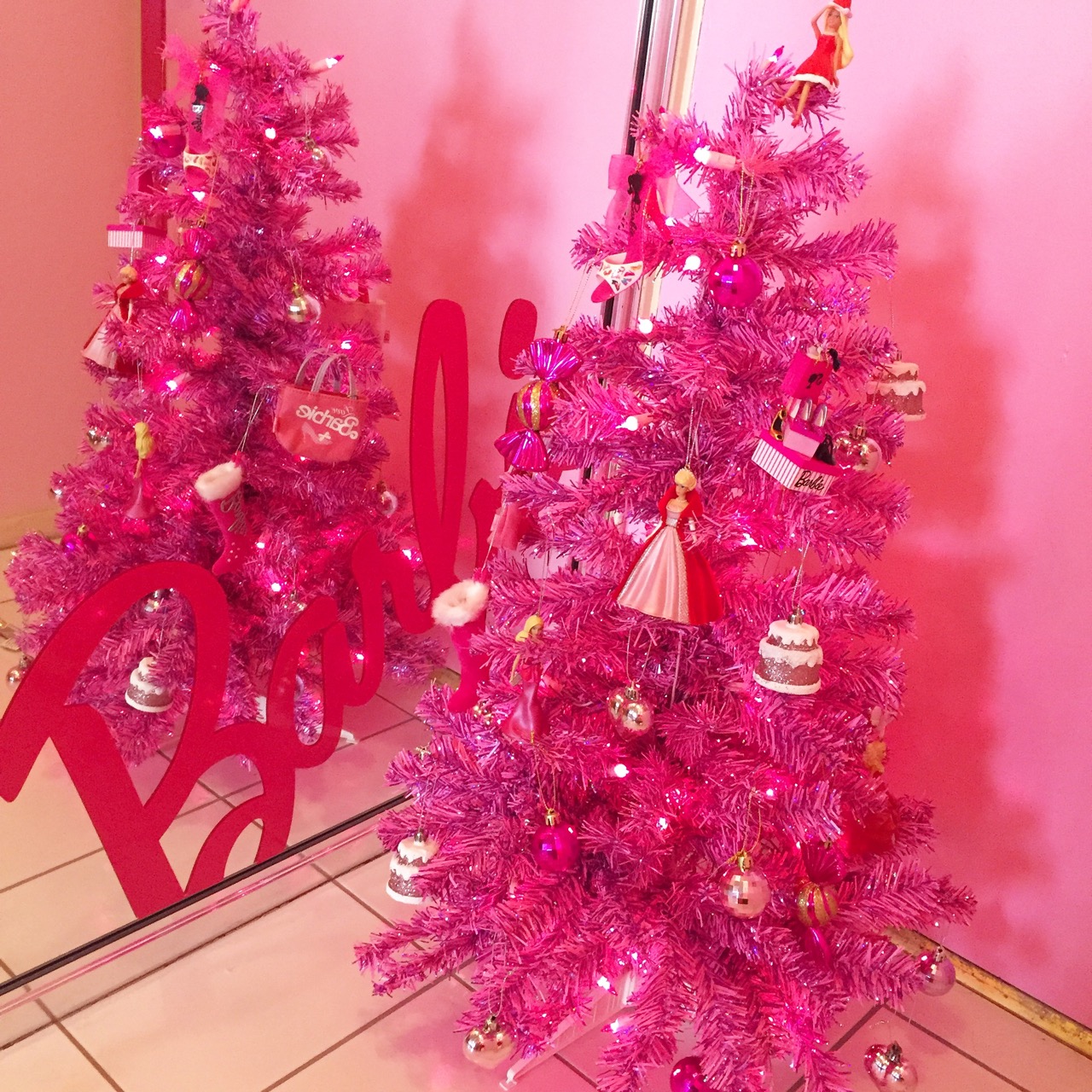 barbie christmas tree