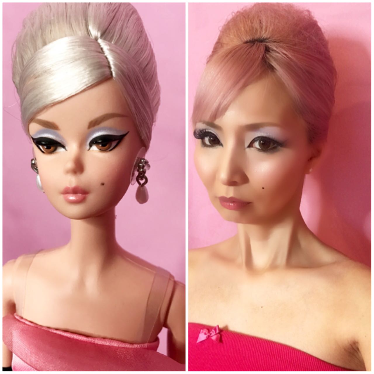 barbie doing makeup