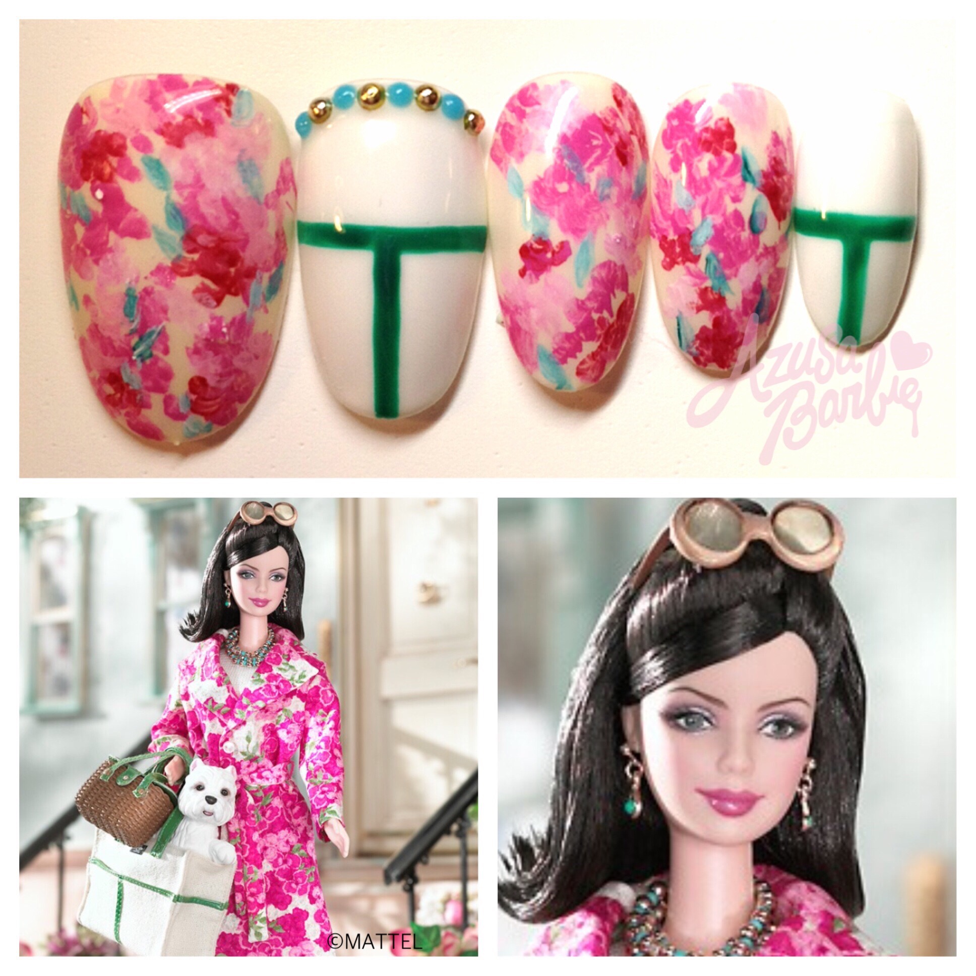 Azusa Barbie » Nails for kate spade Barbie® Doll♡